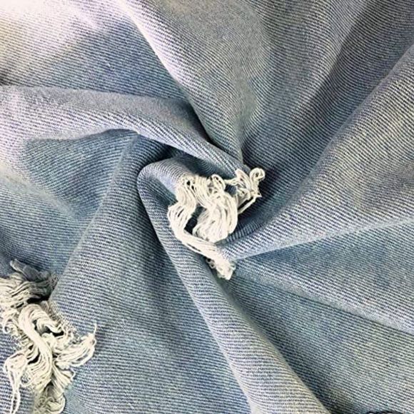 SeNight Women's Jean Jacket Long Sleeve Classic Distressed Trucker Jackets - Picture 3 of 5